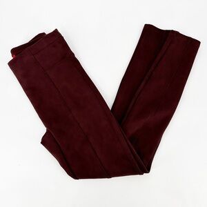 Spanx Shapewear Faux Suede Leggings • Dark Terracotta Size Small